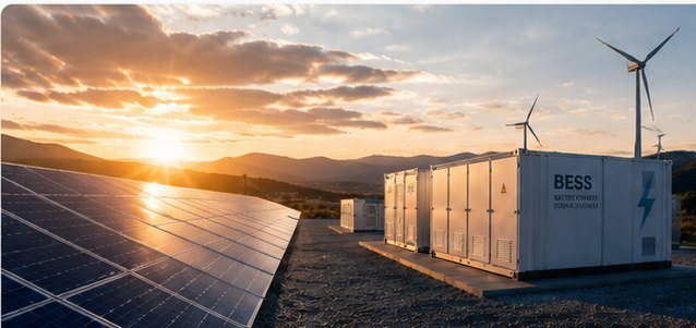 Solar energy, battery storage and grid infrastructure