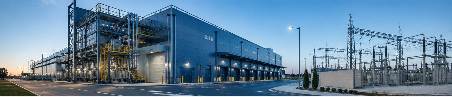 Modern industrial and electrical infrastructure