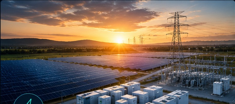 Solar power, battery storage and electrical grid infrastructure
